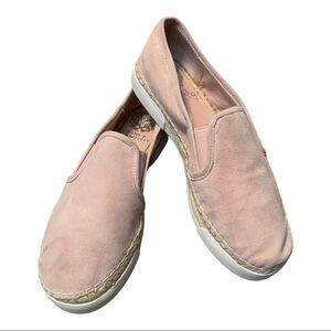 Vince Camuto Espadrille SlipOn Pink Suede Women’s Shoe 6.5